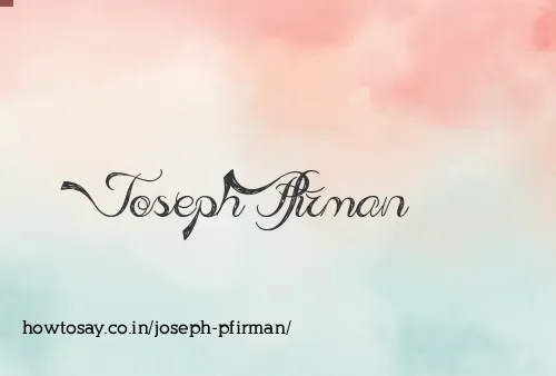 Joseph Pfirman