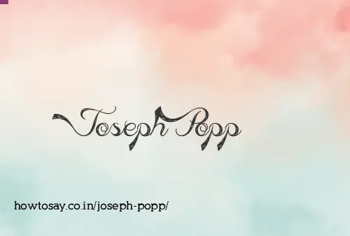 Joseph Popp
