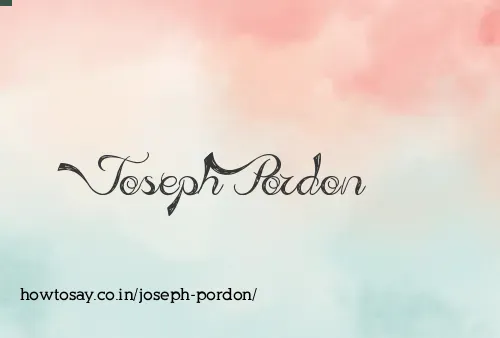 Joseph Pordon