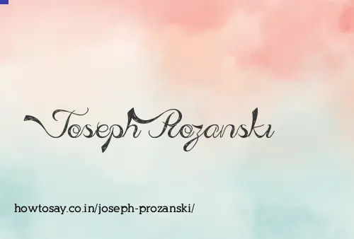 Joseph Prozanski