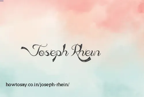 Joseph Rhein