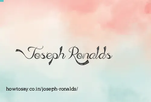 Joseph Ronalds