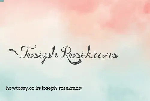 Joseph Rosekrans