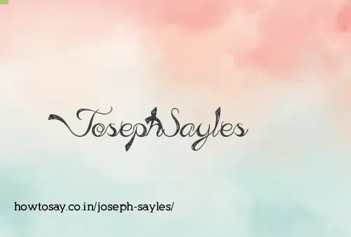 Joseph Sayles