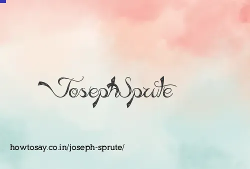 Joseph Sprute