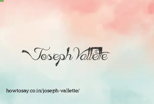 Joseph Vallette
