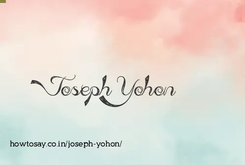 Joseph Yohon