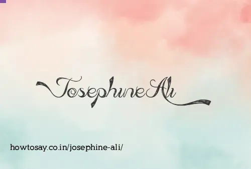 Josephine Ali