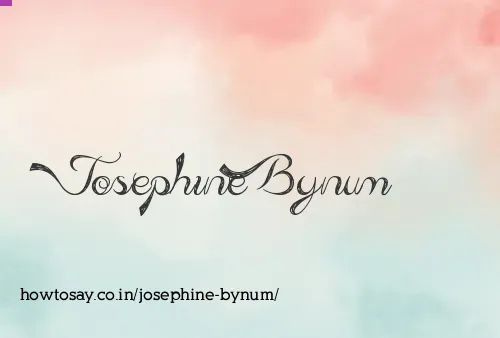 Josephine Bynum