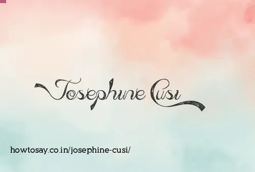 Josephine Cusi
