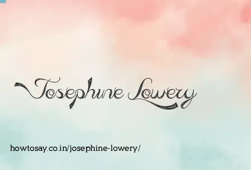 Josephine Lowery