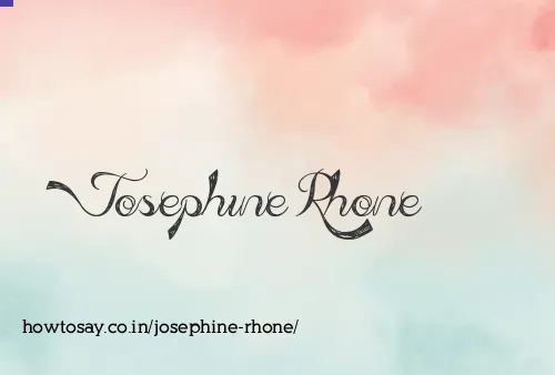 Josephine Rhone