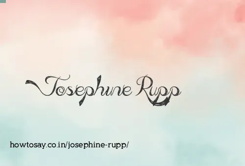 Josephine Rupp