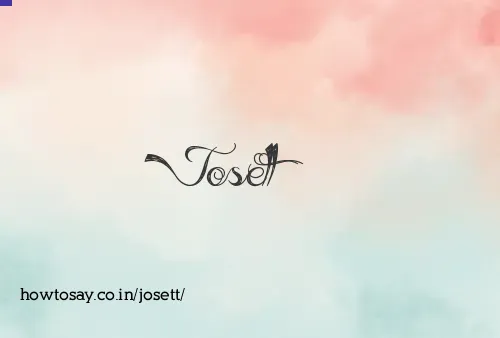 Josett