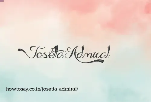 Josetta Admiral