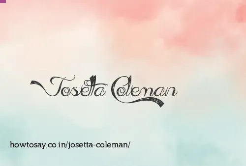 Josetta Coleman