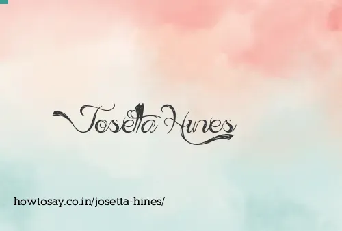 Josetta Hines