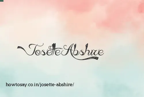 Josette Abshire