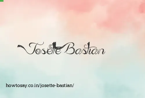 Josette Bastian