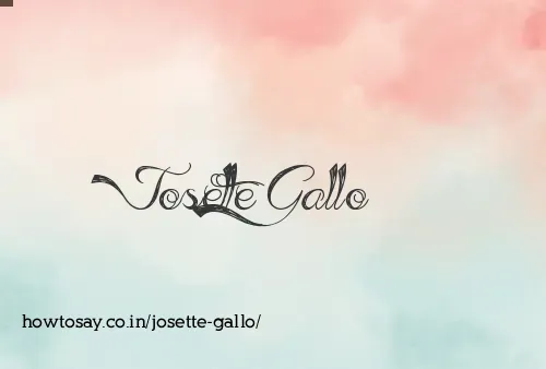 Josette Gallo