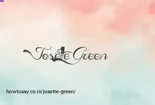 Josette Green