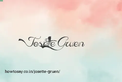 Josette Gruen