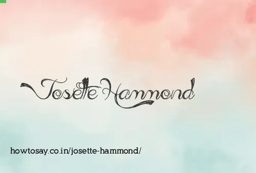 Josette Hammond
