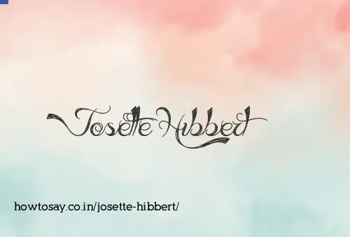 Josette Hibbert