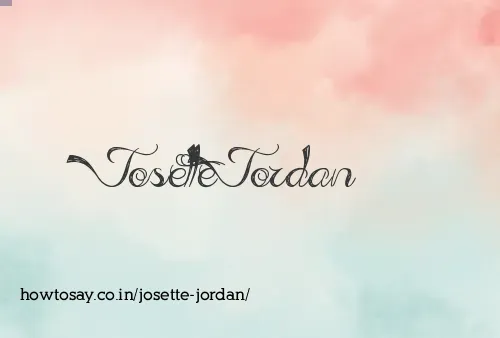 Josette Jordan