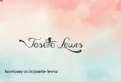 Josette Lewis