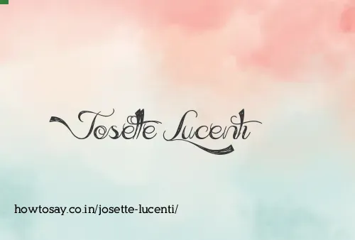 Josette Lucenti