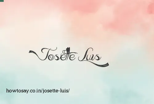 Josette Luis