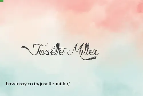 Josette Miller