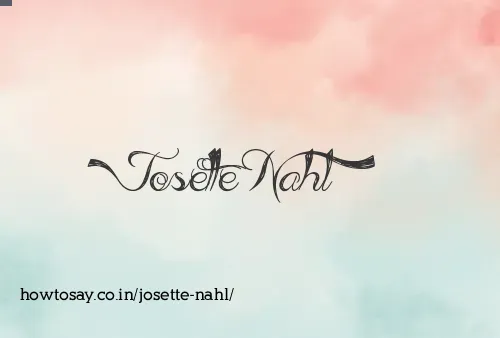 Josette Nahl