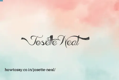 Josette Neal