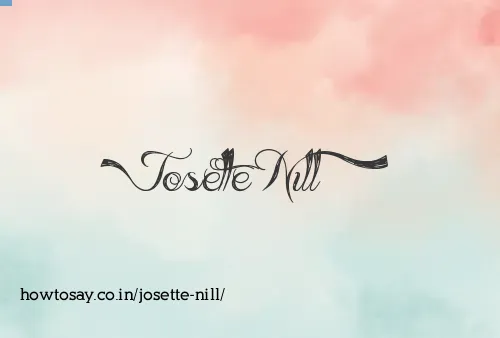 Josette Nill