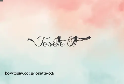 Josette Ott
