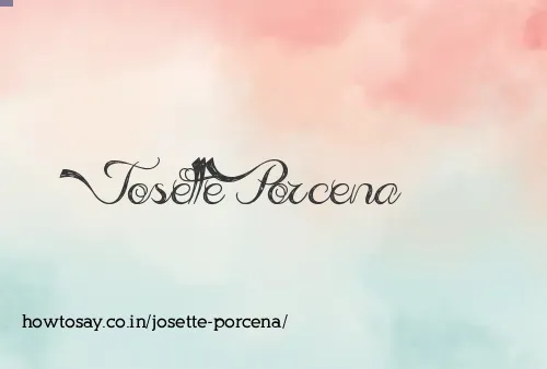 Josette Porcena