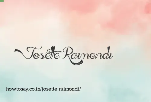 Josette Raimondi