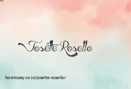 Josette Rosello