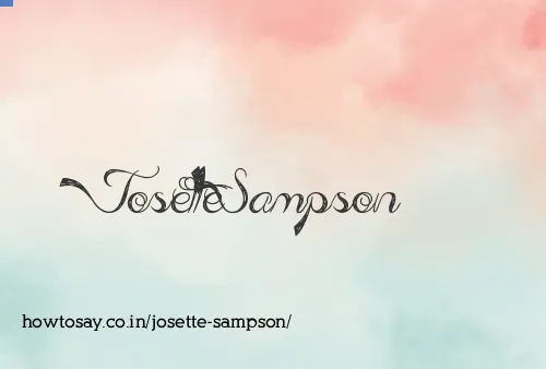 Josette Sampson