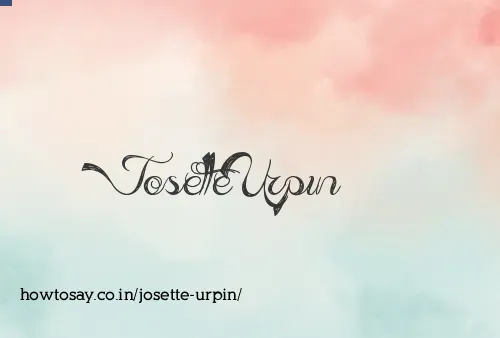 Josette Urpin