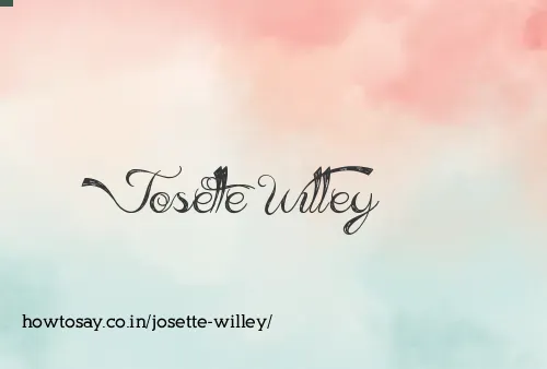 Josette Willey