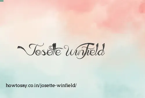 Josette Winfield