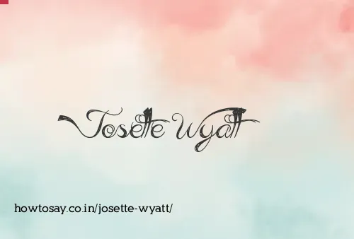 Josette Wyatt