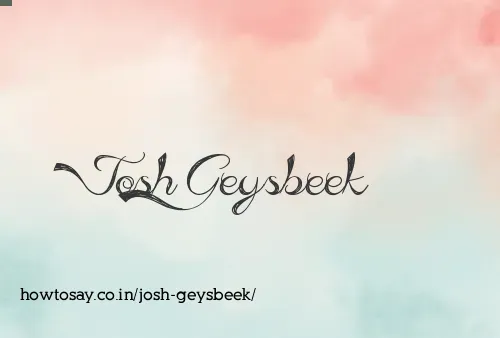Josh Geysbeek