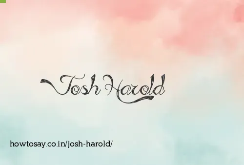 Josh Harold