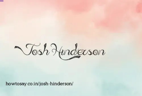 Josh Hinderson