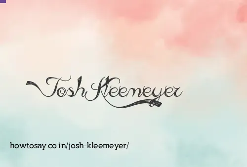 Josh Kleemeyer