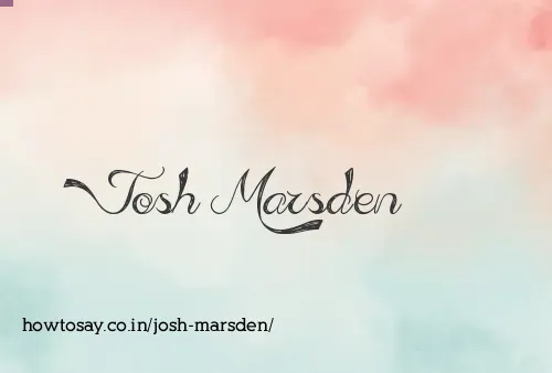 Josh Marsden